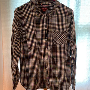 Merona Black and White Button Down